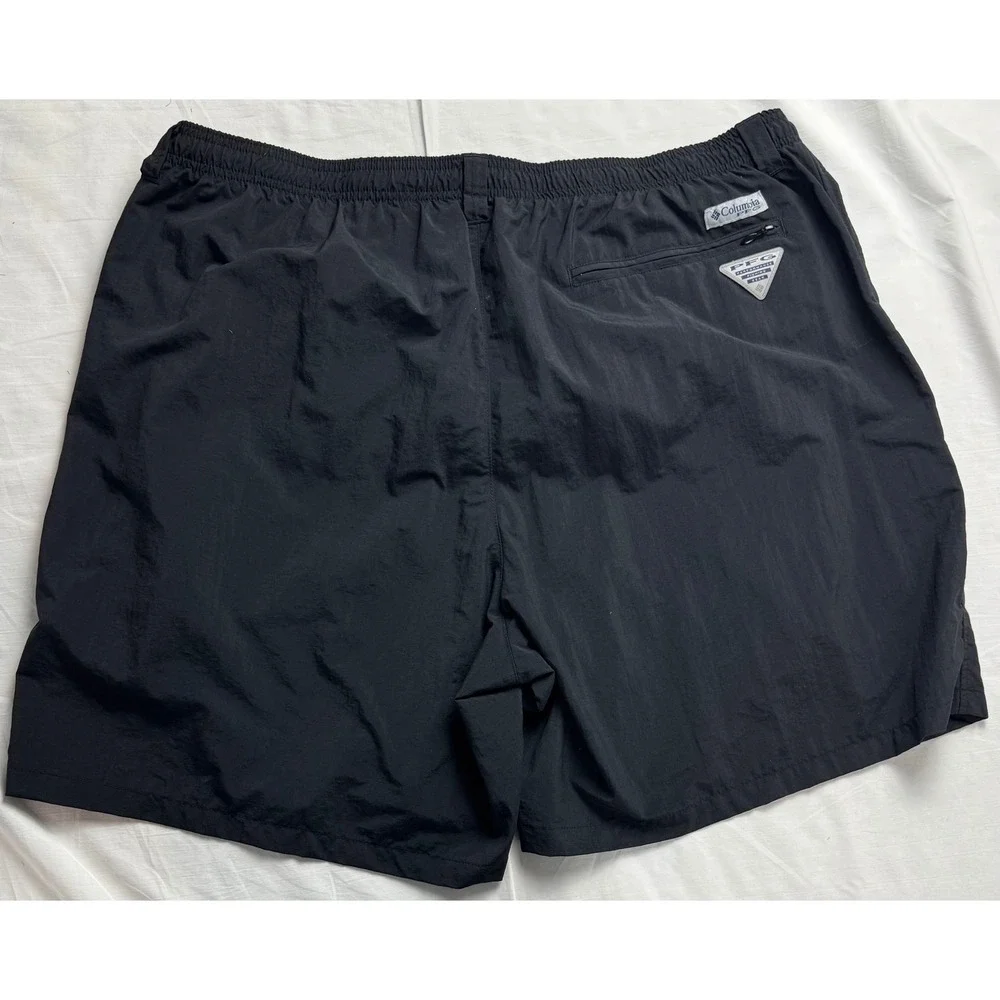 Columbia PFG Backcast Water board Swim Shorts Mens XXL Black Omni-Shade Fishing - Picture 13 of 13
